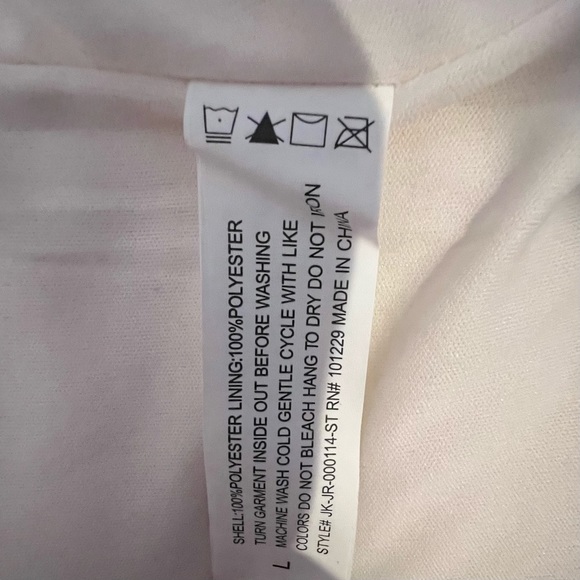 Women’s Long Sleeve Fleece Jacket, Stoosh, Off-White, Size Large. - Picture 6 of 6